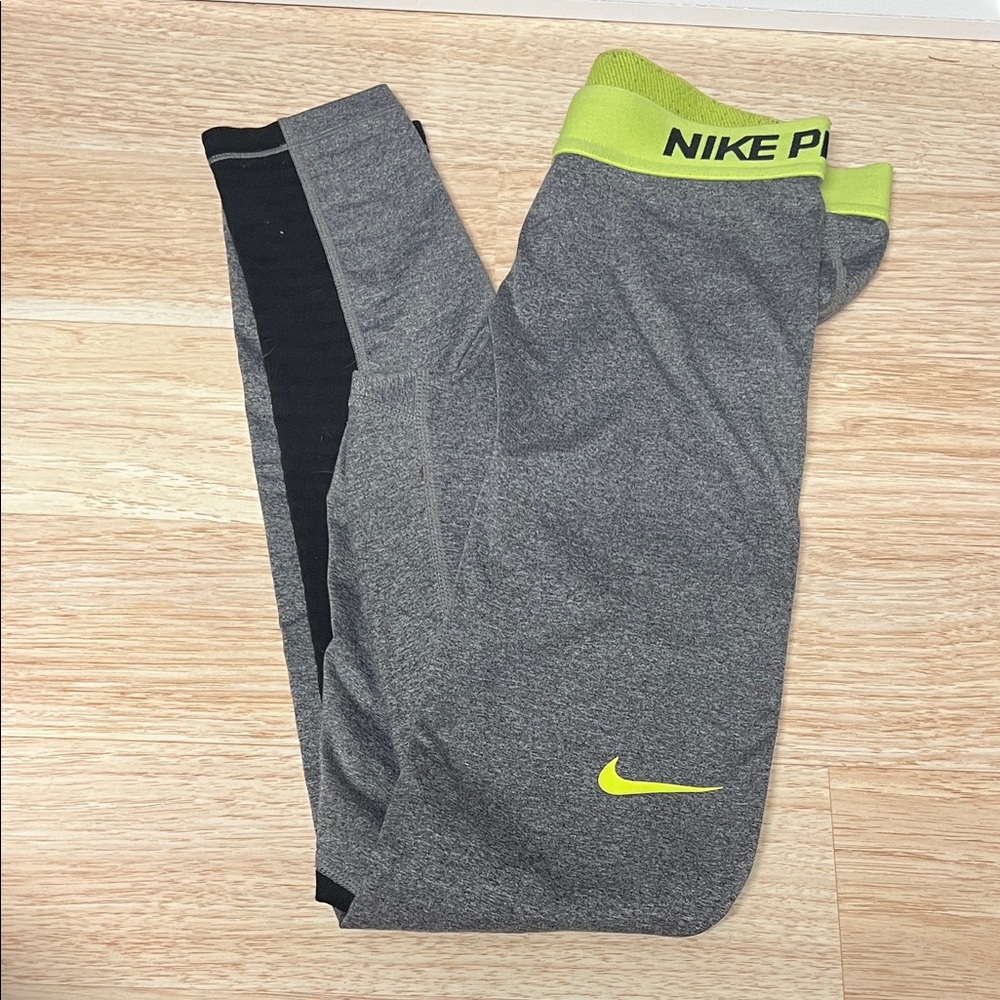 Nike Pro Dry Fit Gray Leggings - image 1